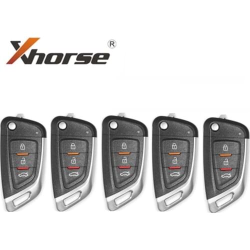 XHORSE XKKF02EN Universal Remote Car Key 3 Buttons English Version for VVDI Key Tool and VVDI2 5 pcs / lot