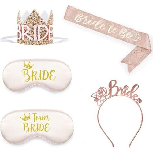 Hen Party Bridal Shower Wedding Team Bride To Be Satin Sash Bachelorette Party Girl Hen Night Decoration Supplies kw66