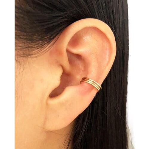 925 Silver Ear Clip Handmade Ear Cuff Climber Earrings Gold Filled Oorbellen Minimalist Brincos Boho Earrings For Women