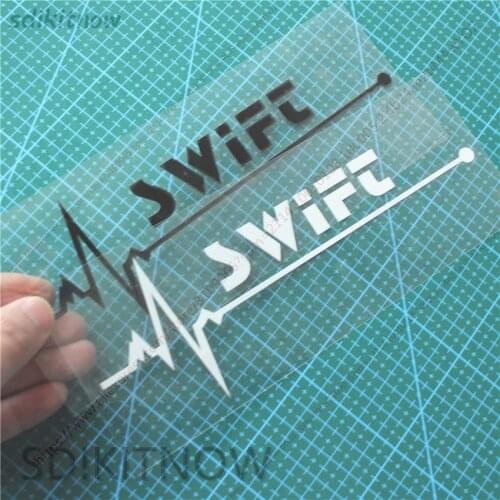 1pc New Heart Car Sports Decal Sticker Styling Windows Door Decoration For suzuki swift 2007 2008 2018 accessories