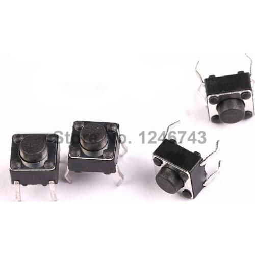 100PCS Tactile Push Button Switch 6x6x5mm