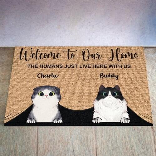 Household Carpet Welcome To My Home Personalized Doormat Premium Durable Decoration Mat Non-slip Rug Washable Carpet Footpad