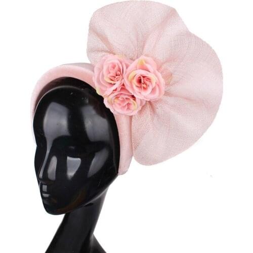 Elegant Ladies Party Dinner Flower Headwear Wedding Fascinator Women Hair Accessories Fashion New Headdress For Female Princess