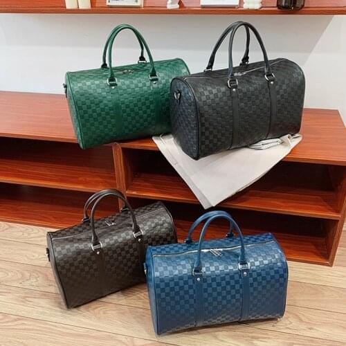 European and American fashion travel bag portable large-capacity outing luggage bag soft leather fitness handbag