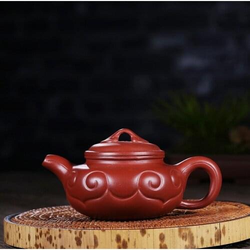 Famous Yixing China Manual dahongpao tea pot antique Purpe Clay teapot Chinese Kung Fu Teapot Afternoon Tea drinkware