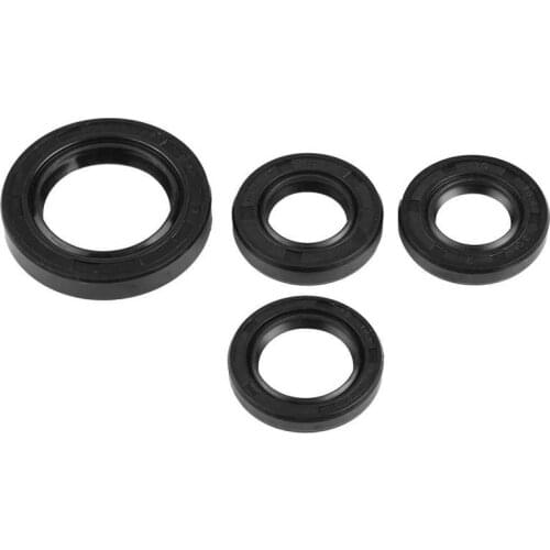 4 Pcs Engine Crankshaft Gear Crank Case Oil Seal for most GY6 50cc 139 QMB Scooters Oil Seal Film Gasket Silicone Ring Seal