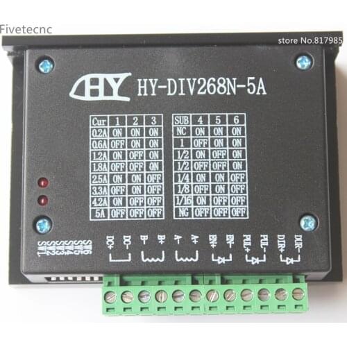 New CNC Single Axis 5A TB6600 HY-DIV268N-5A 0.2 - 5A Two Phase Hybrid Stepper Motor Driver Controller