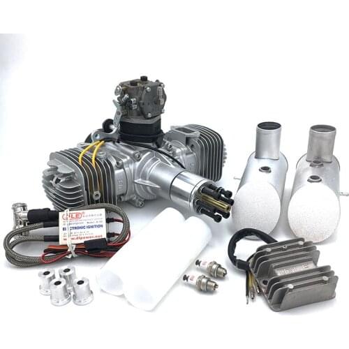 Original DLE120 Gasoline Engine Dual Cylinder Two Strokes with Generator System 80W 120CC displacement for Multi-rotor UAV