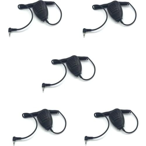 Lot 5pcs 1pin 3.5mm PTT Mic Microphone Speaker for YAESU VERTEX VX-3R VX-10 VX-150 VX-130 FT1D FT1XDR FT2DR BAOFENF UV-3R Radio