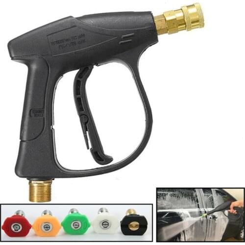 High Pressure Washer Gun 5 Color M22 Hose Quick Connect Pressure Nozzles Pump Snow Foam Cleaning Tool Foamer Lance Jet 2175 PSI