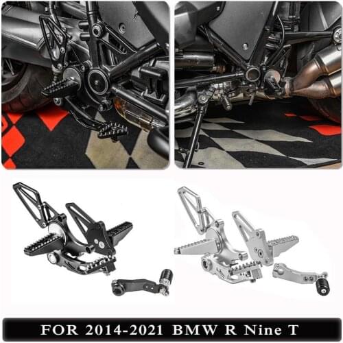 Motorcycle CNC Rearset Rear Sets Foot Pegs Pedal Footrest For BMW R NINE T R9T R NINET Parts 2014 2015 2016 2017 2018 2019