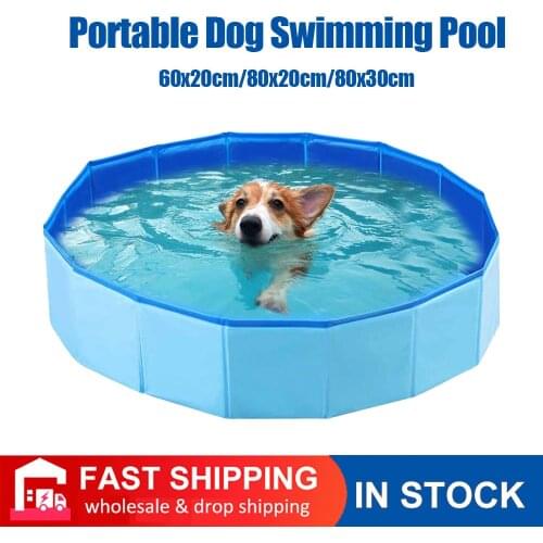 Dog Pool Portable Pet Bathing Swimming Pool Dog Cat Bathing Tub Foldable Outdoor Leakproof Playing Pool For Dogs Cats and Kids