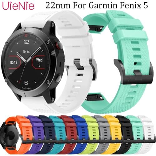22MM Strap For Garmin Fenix 5 Watch Quick Release Silicone Wrist Band For Garmin Fenix 5 Plus Strap For Garmin Fenix 6 Watchband
