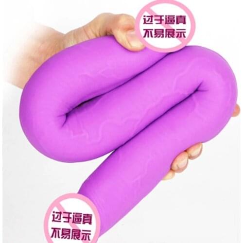 Sex Shop 49cm Long Double Ended Dildo Lesbian Sex Toy Realistic Penis Double Penetration Vagina Anal Stimulation dildo For Women
