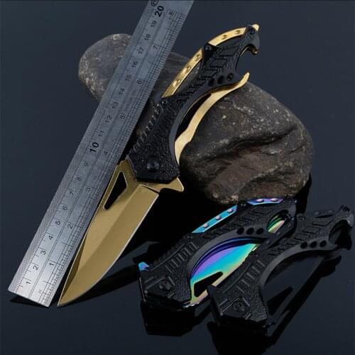 High hardness folding knife camping tactical pocket knife multifunctional survival field survival hunting knife