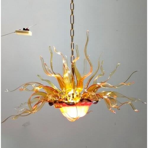 GIRBAN Modern Suspension Chandelier Hanging LED Indoor Lighting Glass Bedroom Living Room Decoration Chandeliers for Dining Room