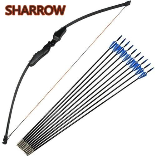 1Set 40lbs Adult Archery Straight Takedown Recurve Bow Right Hand With 12pcs Fiberglass Arrows For Shooting Hunting Accessories