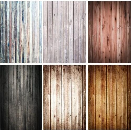 SHENGYONGBAO Art Fabric Retro Wood Plank Vintage Photography Backdrops For Photo Studio Background Props 21318WQ-67
