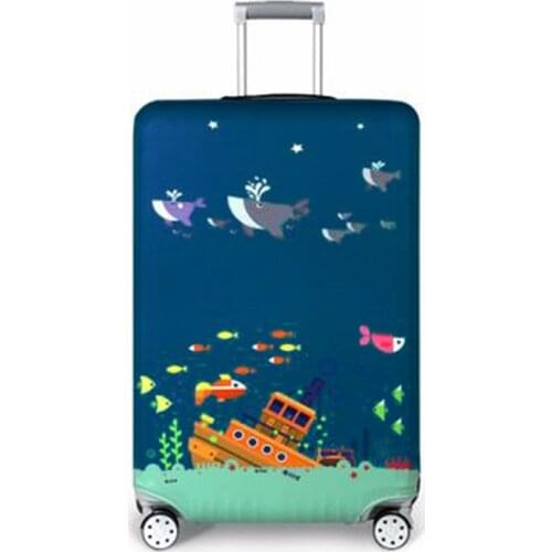 Thicker Travel Suitcase Protective Cover Luggage Case Travel Accessories Elastic Luggage Dust Cover Apply To 18''-32'' Suitcase