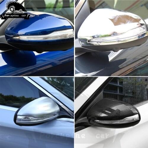 Carbon Fiber or ABS Rearview Mirror Decoration Shell Sticker Car-styling Cover For Mercedes Benz C Class W205 GLC new E Class
