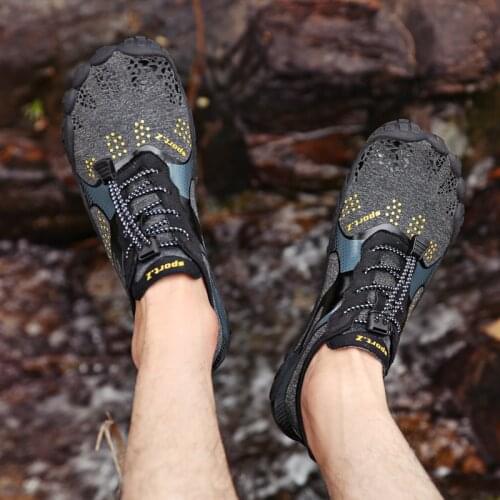 Outdoor Men Women Five Fingers Shoes Unisex Light Anti-skid Quick Drying Upstream Water Barefoot Shoes Sports Outdoor Sneakers