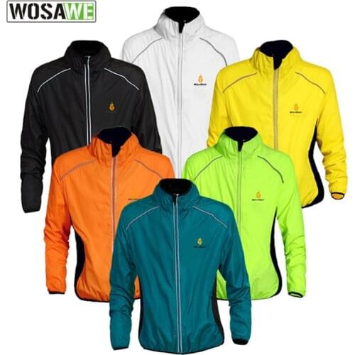 WOSAWE Cycling Vest Jacket Windbreaker Windproof Jackets Men Women Riding Waterproof Bicycle Jesery Clothing Mens Womens