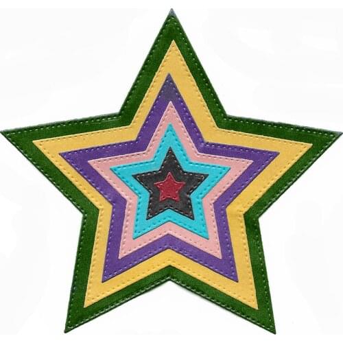 Star Shaped Crafts Cutting Dies Scrapbooking DIY Mold Paper Card Making Embossing Folder Layering Metal Die Cut
