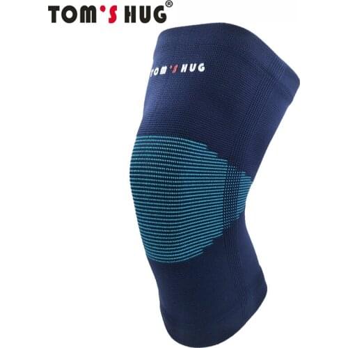 1 Pair Sports Knee Pad Support Protect Toms Hug Brand Kneepad for Running Joint Pain Relief Arthritis and Injury Recovery Blue