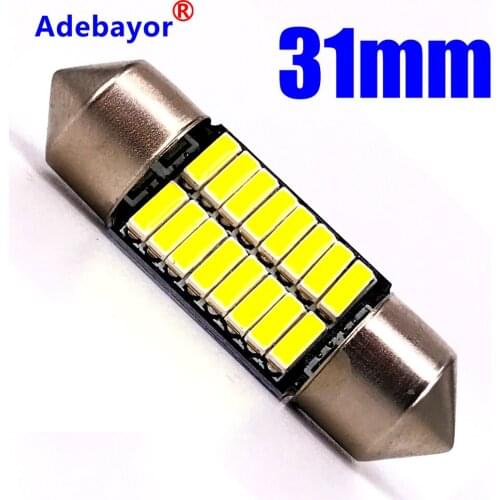 1pcs Festoon Wholesale C5W Led 4014 16 SMD 16 Leds Interior Lights 31mm Dome Lamps Reading Light Mix Size