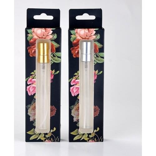 100pcs 10ML Fashion Glass Perfume Bottles With Custom Gift Boxes Empty Cosmetic Packaging Container by DHL