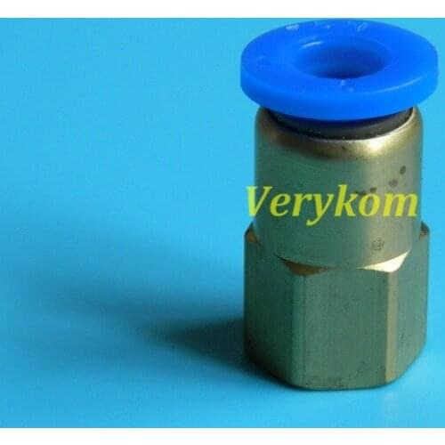 100X Wholsale APCF PCF 12mm-1/4" Pneumatic 12MM Tube Push In 1/4" Inch Female Straight Pipe Air Fitting Connector PCF 12-02