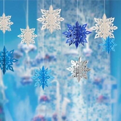 3D Christmas tree Snowflake pendant Party Decor Photo Props Wedding Decorations diy party decoration
