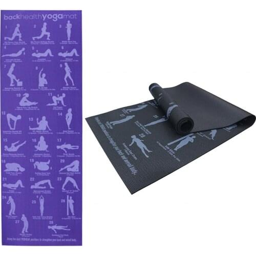 6mm PVC Anti-slip Carpet Fitness Gymnastics Position Picture Back Pose Yoga Mat Beginner Environmental Fitness Gymnastics Mats