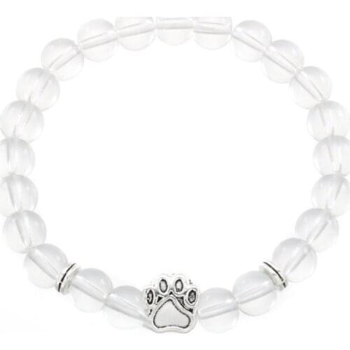 8mm rh3 micro pave cz zircon cubic zirconia elastic adjusted Charm nature stone black stone volcanic lava Charm Bracelet