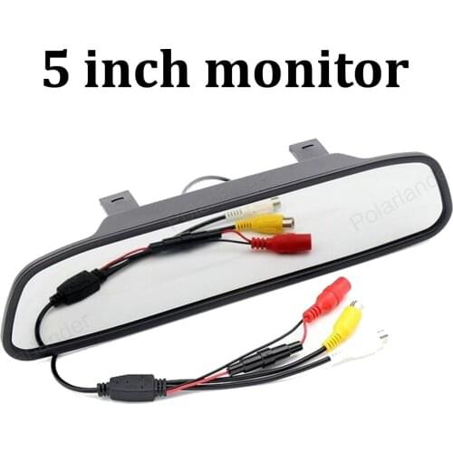 5 inch 800x480 TFT LCD screen car monitor parking assistance monitor display two way video input for DVD rearview camera