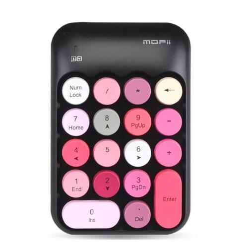 1pc Mini 2.4G Wireless Keyboard 18 Keys Numeric Keypad for Laptop Computer Digital Keyboard for PC Accounting Keyboard Makeup