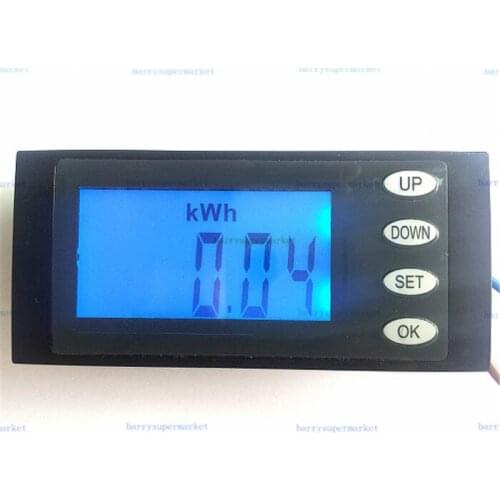 Digital Power meter tester monitor checker Current Voltage Watt KWh Time Energy Meter Voltmeter Ammeter AC80-260V 50/60Hz 20A