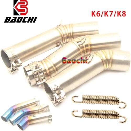 Motorcycle Exhaust Connect Link Pipe Escape Muffler Mid Tube for Suzuki GSX R600 R700 GSXR600 K7 K8 K6 GSXR700 GSXR750 GSXR800