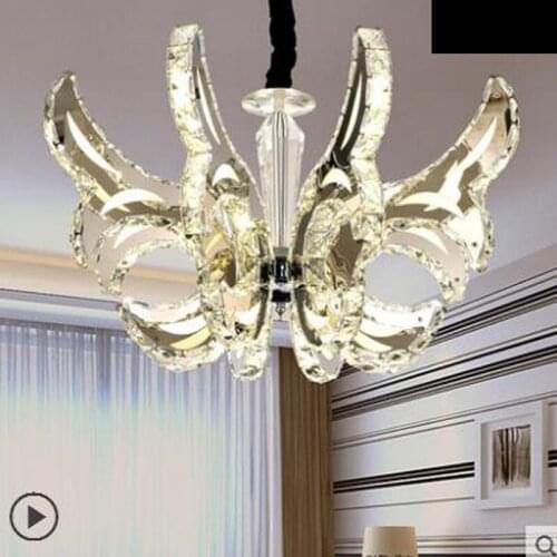 Art creative candle LED crystal chandelier Villa chandelier luxury living room lamp fashion restaurant lighting led lighting