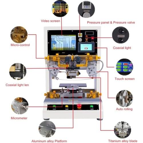 LY 9011 big tray 16 inches universal mobile pad notebook flex cable repair machine mobile flex cable pulse hot press machine