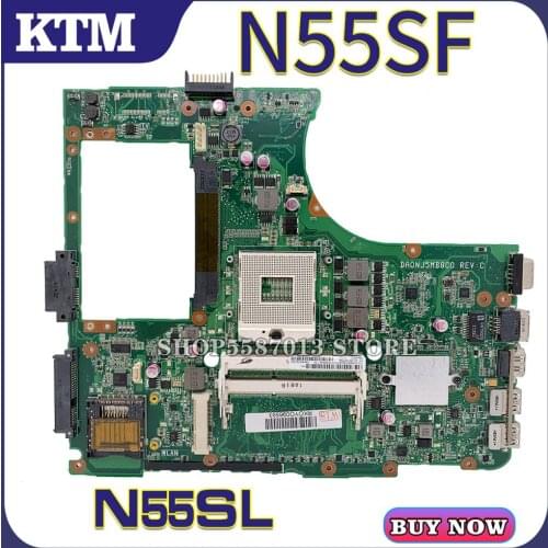 N55S for ASUS N55SF N55SL laptop motherboard N55SF mainboard 100% test OK HM65