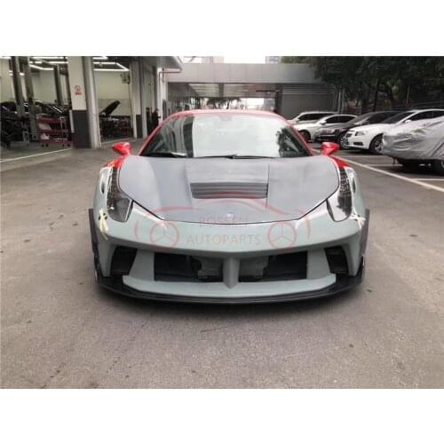 It is suitable for Ferrari 458 front bar, head pump handle, Rear Bar, side skirt, rear wing, cover, body kit, auto parts, auto