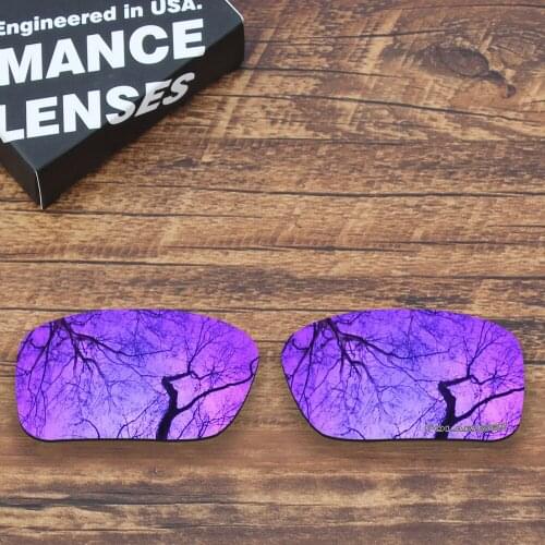 ToughAsNails Resist Seawater Corrosion Polarized Replacement Lenses for Oakley Si Ballistic Det cord Sunglasses Purple Mirrored
