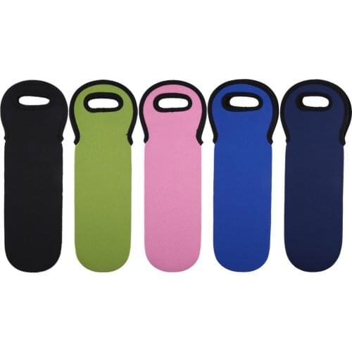 Durable Fashion Dust-proof Insulation Outdoor Camping Red Wine Bottle Cover Handle Design Easy to Carry Beer Drinks Sleeve