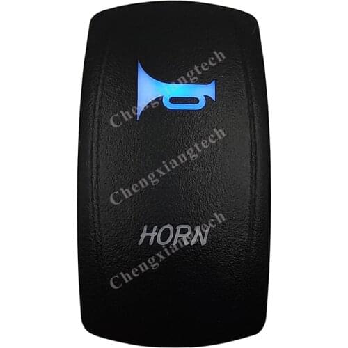 Horn Car Boat Blue Led Lasor 5 Pin Momentary Rocker Toggle Switch ( On ) Off 12v 24v Marine Grade for Carling Arb Narva 4x4