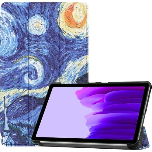 Folding Tablet Case For Samsung Galaxy Tab A7 10.4 A7 Lite 8.7 2021 T500 T505 T220 T225 Smart Sleep Folio Shell Cover Coques