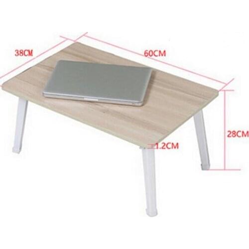 Folding Wood Laptop Table Lazy Bedside Table Notebook Computer Desk