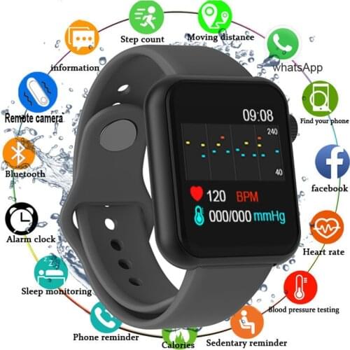 Portable Smart Watch Men with Heart Rate Monitor Fitness Tracker Blood Pressure Smartwatch Waterproof Watches For Android IOS
