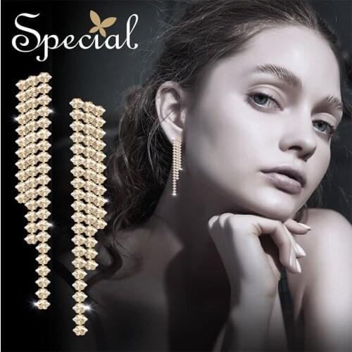 SPECIAL earrings earrings earrings fashion personality slimming starry 921 new waveS3775E