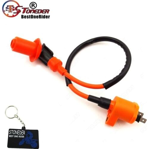 STONEDER Ignition Coil For Honda NQ50 NB50 Elite Spree SA50 CH80 DIO TRX125 TRX200 TRX200D TRX200SX TRX250 EZ90 Quad Dirt Bike